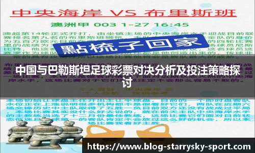 中国与巴勒斯坦足球彩票对决分析及投注策略探讨